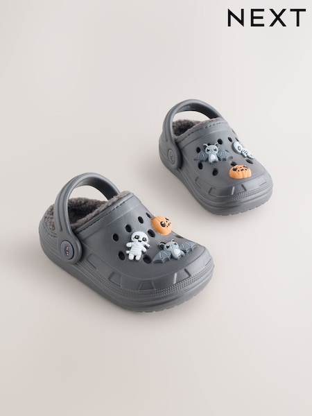 Grey Halloween Warm Lined Slipper Clogs (F12790) | AED56 - AED71