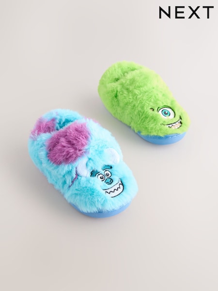 أزرق/أخضر - Monsters Inc Fluffy Cupsole Slippers (F12806) | ‏66 د.إ.‏ - ‏ 76‏ د.إ.