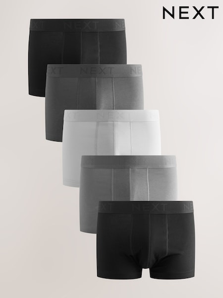 Preto/Cinza - Hipster Boxers 5 Pack (F12999) | R$ 260