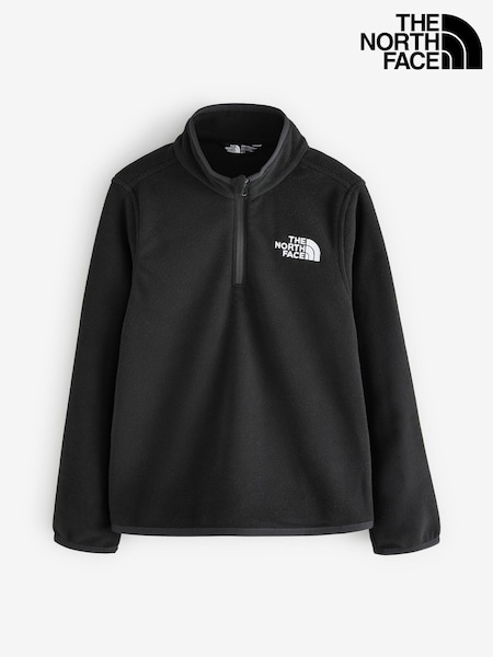 The North Face Black Glacier Teen 1/4 Zip Pullover Fleece (F13145) | AED204