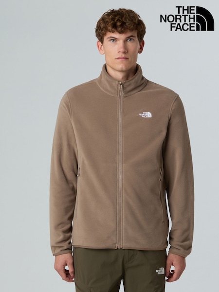 The North Face Brown Full Zip Glacier Fleece (F13310) | €95