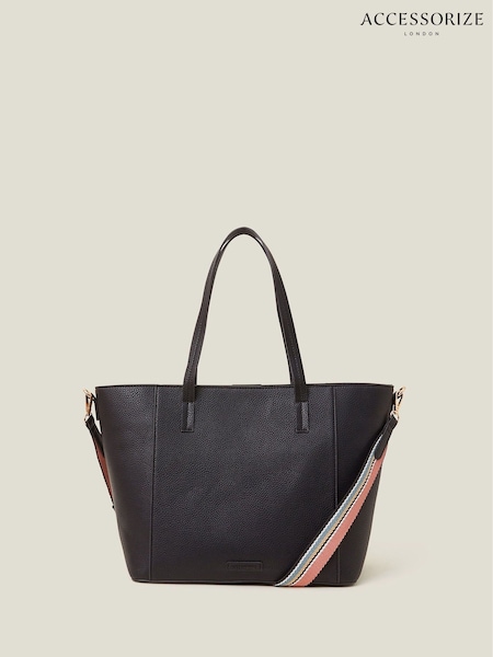 Accessorize Black Faux Leather Shoulder Bag (F13353) | €50