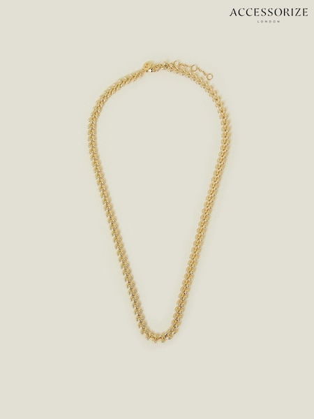 Accessorize 14ct Plated Leaf Chain Necklace (F13359) | ‏83 د.إ.‏