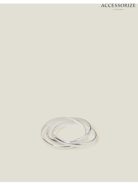 Accessorize Silver Tone Russian Band Ring (F13370) | €25