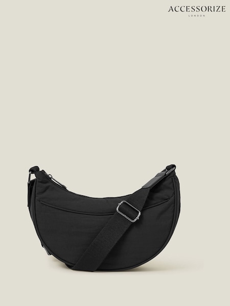 Accessorize Black Nylon Cross-Body Sling Bag (F13380) | €32
