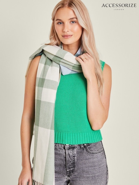 Accessorize Woven Check Blanket Scarf (F13382) | € 32