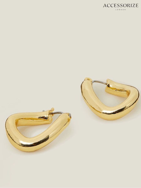 Accessorize 14ct Chunky Molten Hoop Earrings (F13388) | € 22