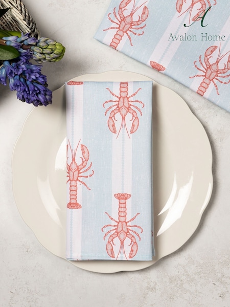 Avalon Home Set Of 2 Striped Lobster Napkins (F13437) | ‏109 ر.ق.