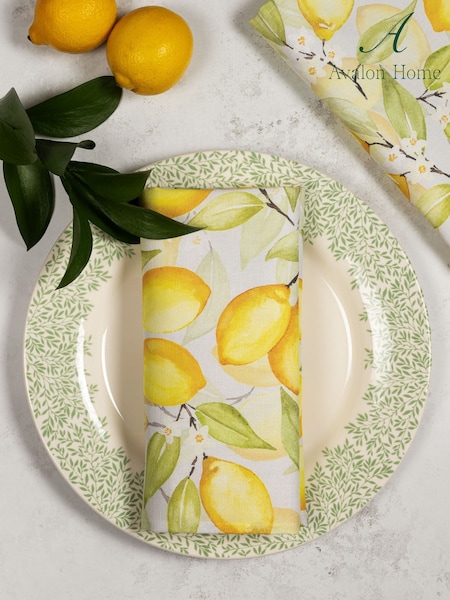 Avalon Home Set Of 2 Summer Lemon Napkins (F13446) | ‏109 ر.ق.