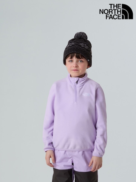 The North Face Purple Glacier Quarter  Zip Fleece (F13495) | €40