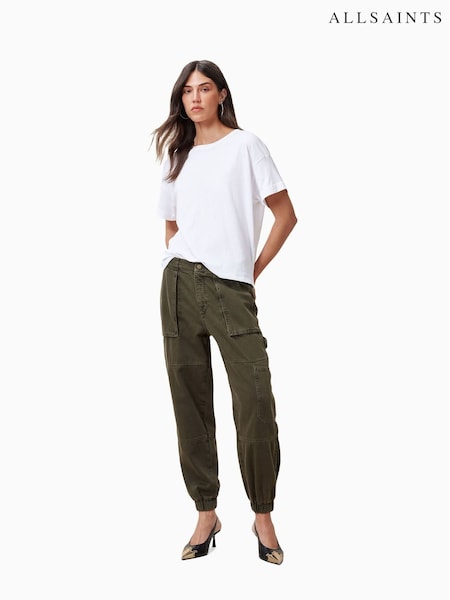 AllSaints Green Mila Denim Trousers (F13503) | €197