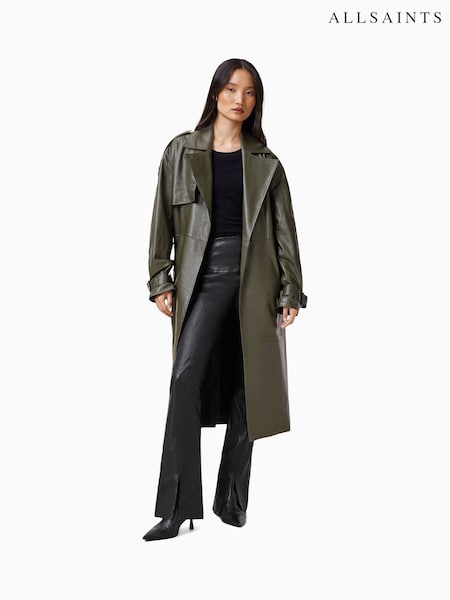 AllSaints Black Cora Flare Leggings (F13513) | R$ 3,545