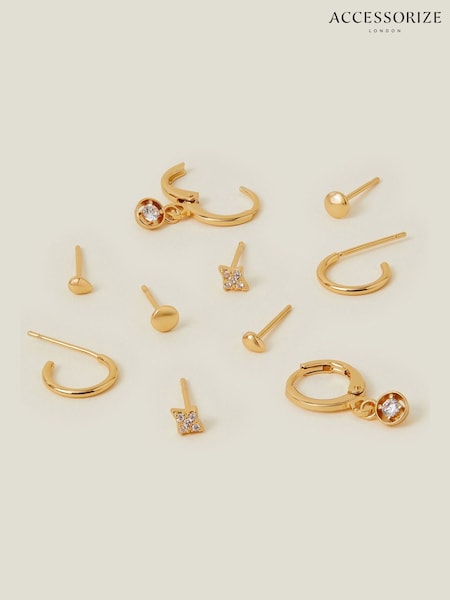 Accessorize 14ct Earrings 5 Pack Set (F13632) | ‏101‏₪