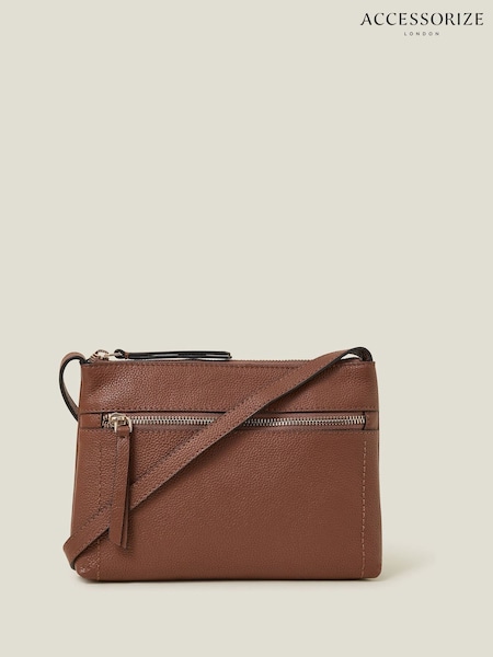 Accessorize Zip Detail Leather Cross-Body Bag (F13640) | € 46