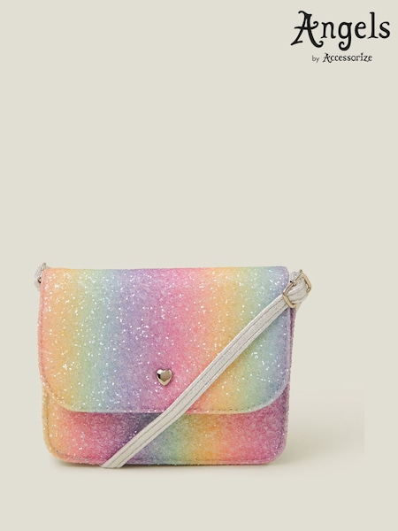 Angels By Accessorize Pink Girls Ombre Rainbow Cross-Body Bag (F13655) | 69 QAR