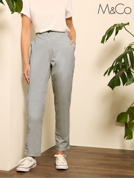 אפור - M&Co Chino Trousers (F13671) | ‏166‏₪