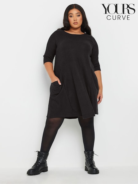 Musta - Yours Curve Soft Touch Jumper Dress (F13700) | €49