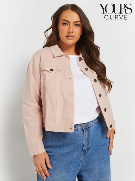 Розовый - Yours Curve Classic Denim 100% Cotton Jacket (F13728) | €49