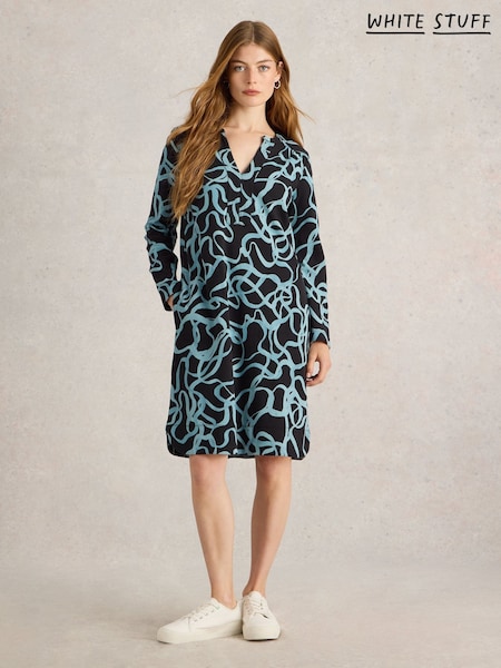 White Stuff Black June Jersey 100% Cotton Dress (F13829) | €65
