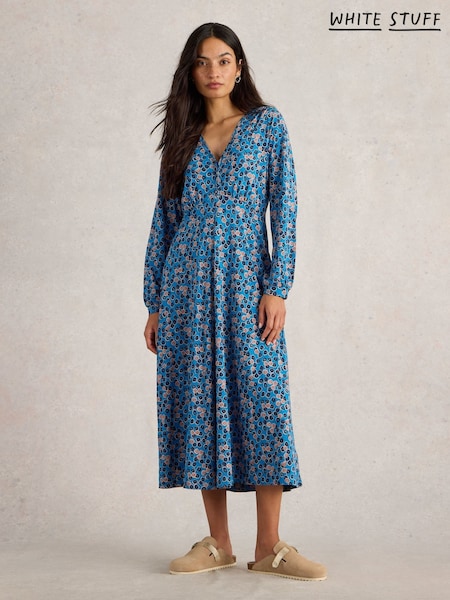 White Stuff Blue Megan Jersey Dress (F13842) | €61