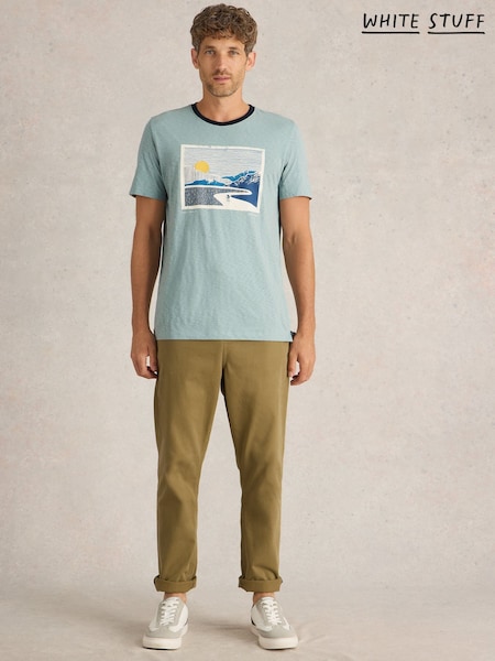 White Stuff Peak Pedals Graphic 100% Cotton T-Shirt (F13874) | € 40