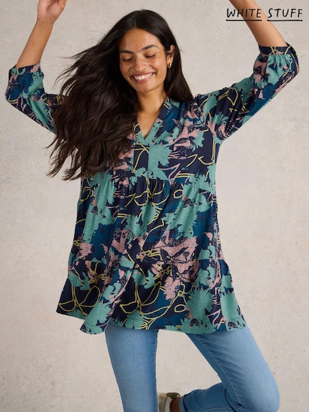 White Stuff Blue Marta 100% Cotton Tunic (F13886) | 3,304 UAH