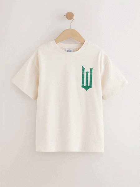 Cream/Pink/Green Wicked Oversized T-Shirt (6-16yrs) (F13911) | €21 - €28