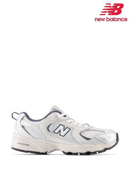 New Balance White/Blue Girls 530 Trainers (F13981) | €69