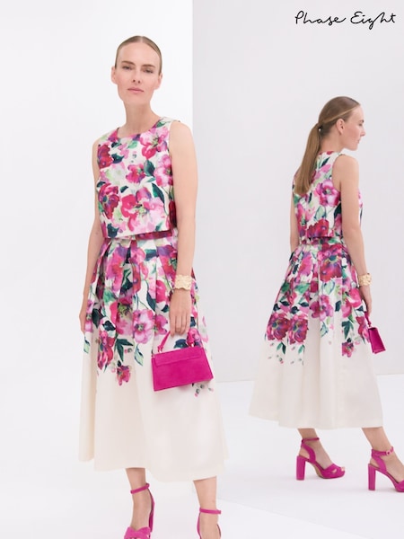 Phase Eight Celeste Floral Print Top (F13999) | ‏397‏₪