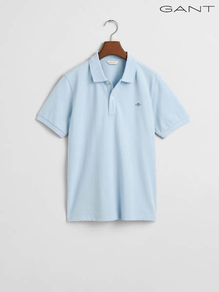 GANT Blue Kids Shield Logo Pique Polo Shirt (F14044) | €77
