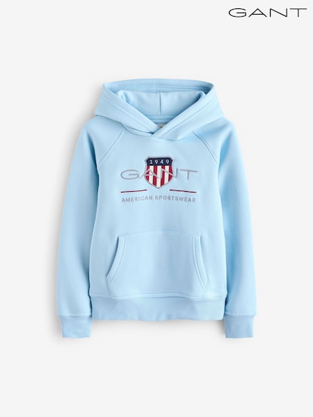 Blau - GANT Kids Shield Logo Hoodie (F14055) | 123 €