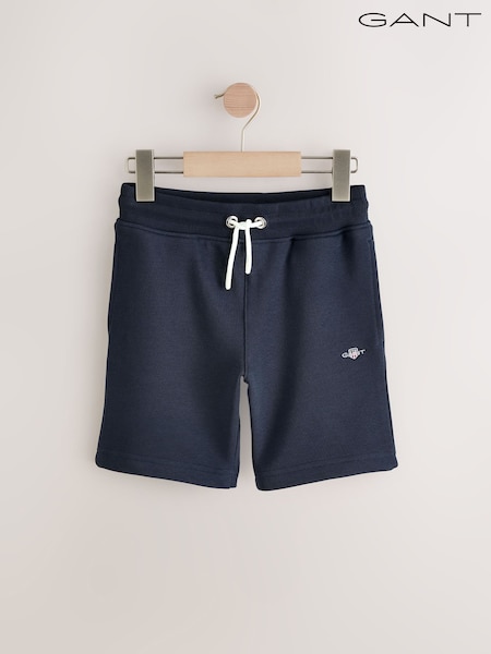 Marineblau/blau - GANT Kids Shield Sweat Jersey Shorts (F14060) | 77 €