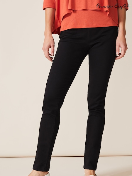 Phase Eight Black Amina Darted Jeans (F14112) | ₪297