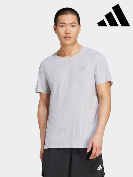 adidas Grey Adi365 Running CLIMACOOL+ T-Shirt (F14129) | €63