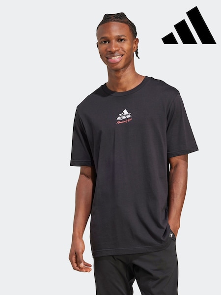 adidas Black Memories Of Sport Gallery Graphic T-Shirt (F14173) | AED134