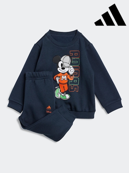 adidas Blue Disney Mickey Mouse Sweatshirt and Jogger Set Infant Kids (F14175) | R$ 375
