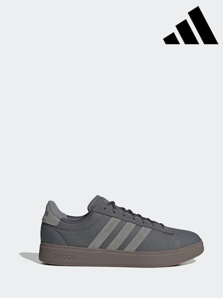 adidas Grey Grand Court Trainers (F14231) | R$ 690