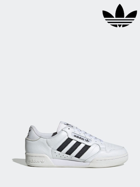 adidas Originals White Continental 80 Stripes Trainers (F14265) | AZN 213