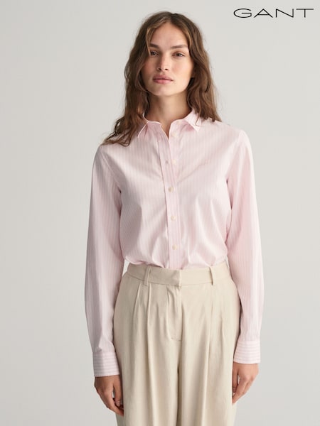 GANT Pink Regular-Fit Classic Stripe 100% Cotton Shirt (F14297) | €146