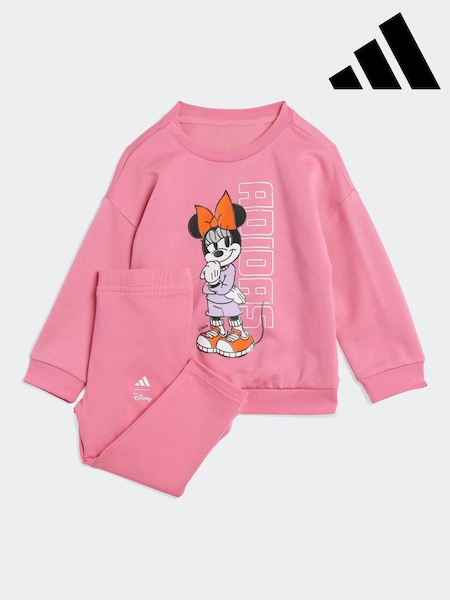 adidas Pink Disney Minnie Mouse Sweatshirt and Joggers Set Infant Kids (F14330) | AZN 95