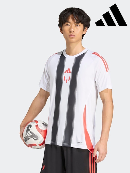 adidas White Messi Training Jersey (F14335) | AED175