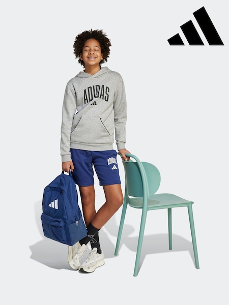 adidas Blue Essentials Collegiate Hoodie & Short  Kids (F14366) | R$ 225