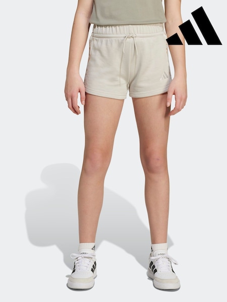 adidas Grey 3-Stripes Animal French Terry Shorts Kids (F14371) | R$ 180