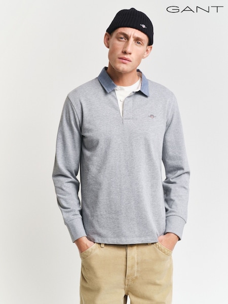 GANT Grey 100% Cotton Rugby Shirt (F14419) | R$ 985