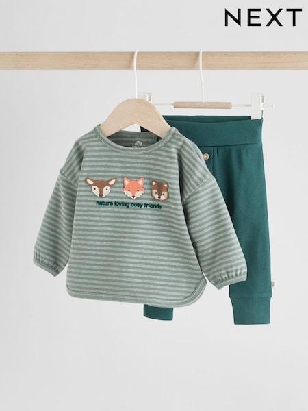 Green Character Baby Top and Leggings 2 Piece Set (0mths-3yrs) (F14505) | €15 - €17.50