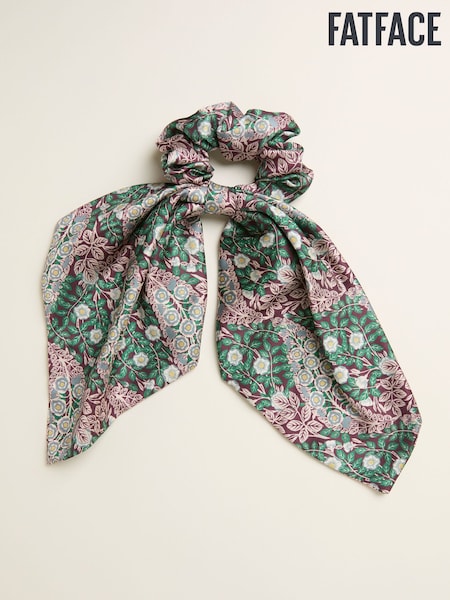 FatFace Burgundy Red Japanese Rose Hair Tie (F14515) | €15