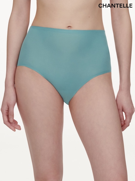 Chantelle Green Soft Stretch Seamless One Size High Waisted Briefs (F14517) | ₪85