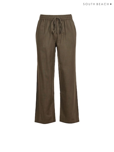 South Beach Grey 100% Cotton Marl Long Trousers (F14533) | €50
