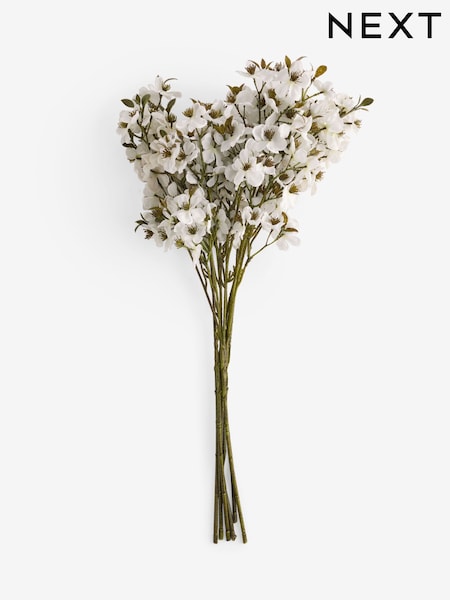 White Artificial Blossom (3 Stems) (F14564) | €27