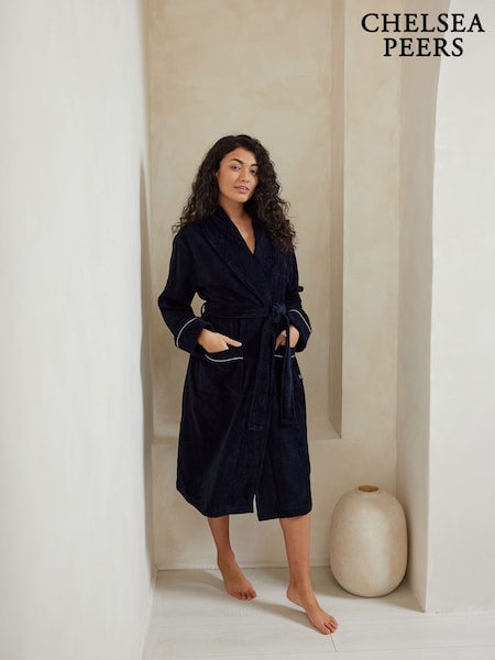 Azul - Chelsea Peers 100% Cotton Towelling Dressing Gown (F14696) | 92 €